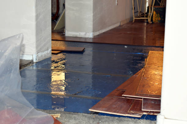 Professional Emergency Water Damage Restoration technician working in Lowell, NC